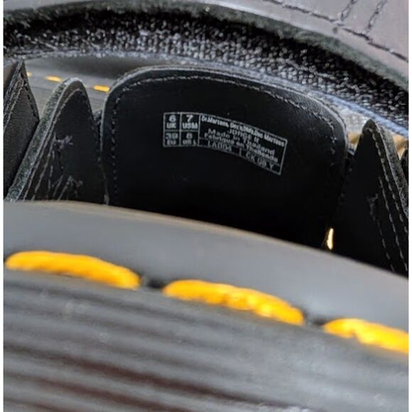 Dr. Martens Jorge II Brando Black Leather Slingback Mules UK 6 Unisex NWOT - Picture 11 of 14